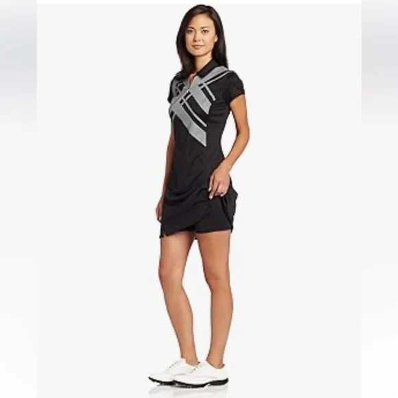 Adidas Golf Women Argyle tennis mini dress sporty - Picture 2 of 9